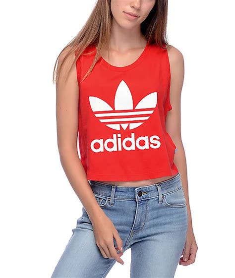 adidas tanktop rot|adidas crop tops.